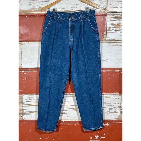 32w RARE 80s USA Vintage LEE bareback tapered‎ leg jeans - Picture 2 of 10